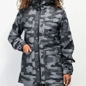 NWT Aperture Black and Gray Camo Ski Jacket